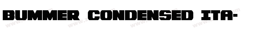 Bummer Condensed Ita字体转换